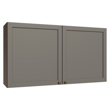 Gabinete Superior 120 cm 2 Puertas Marrón/Gris Vik Madesa