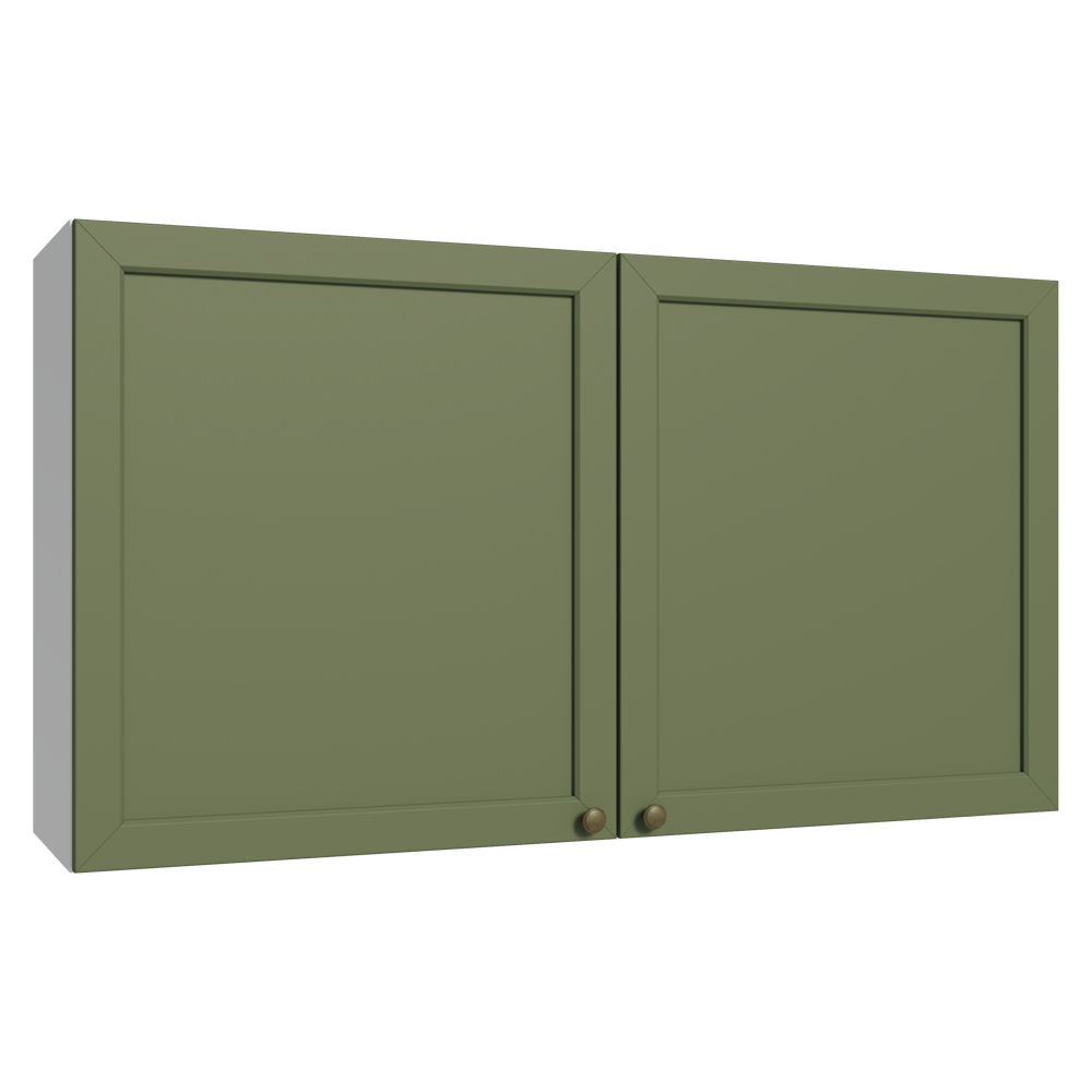 Gabinete Superior 120 cm 2 Puertas Blanco/Verde Vik Madesa