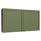 Gabinete Superior 120 cm 2 Puertas Marrón/Verde Vik Madesa