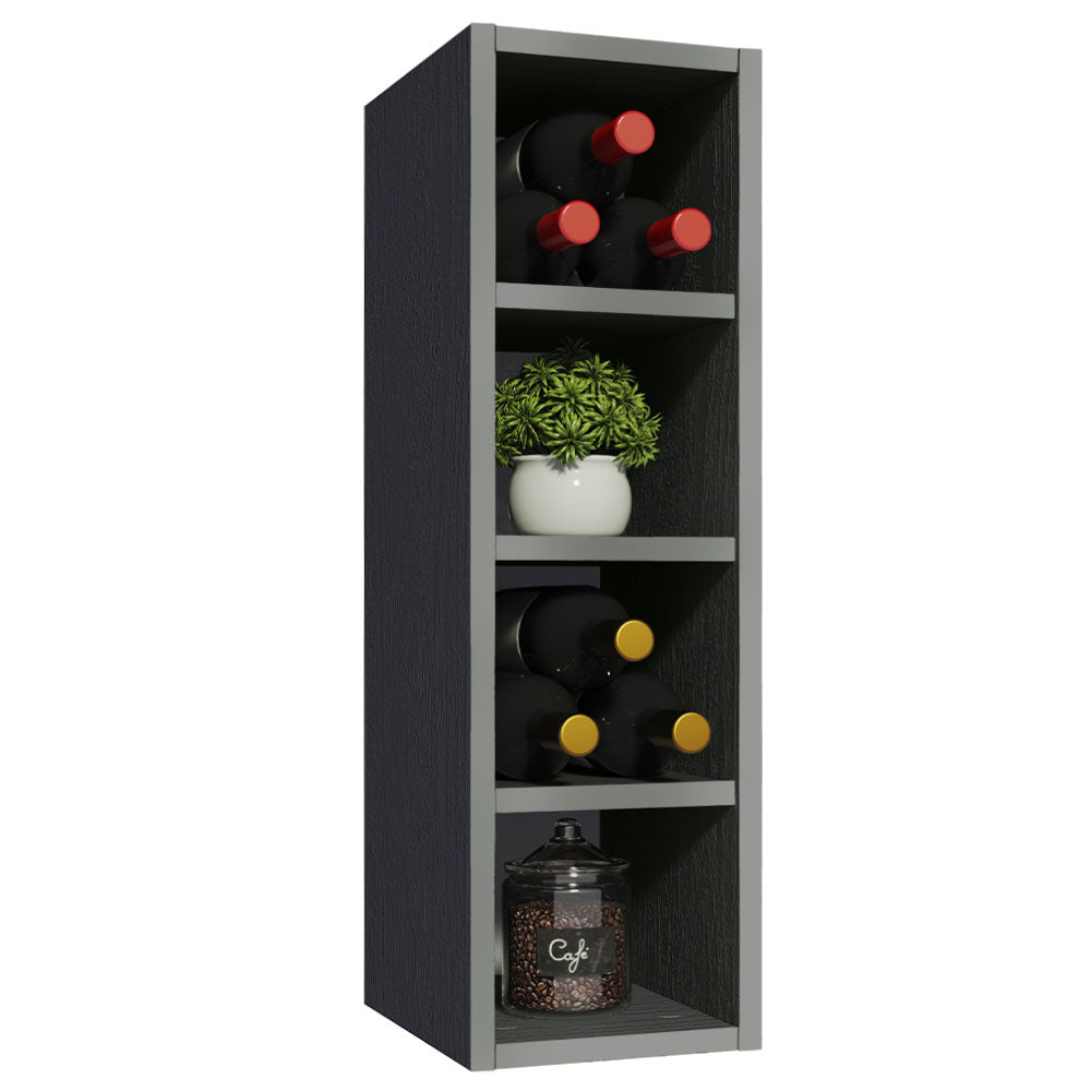 Gabinete Superior Botellero con 4 Nichos Nice Gris