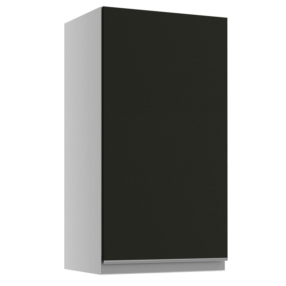 Gabinete Superior 35 cm 1 Puerta Blanco/Negro Glamy
