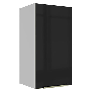 Gabinete Superior 35 cm 1 Puerta Blanco/Negro Lux Madesa