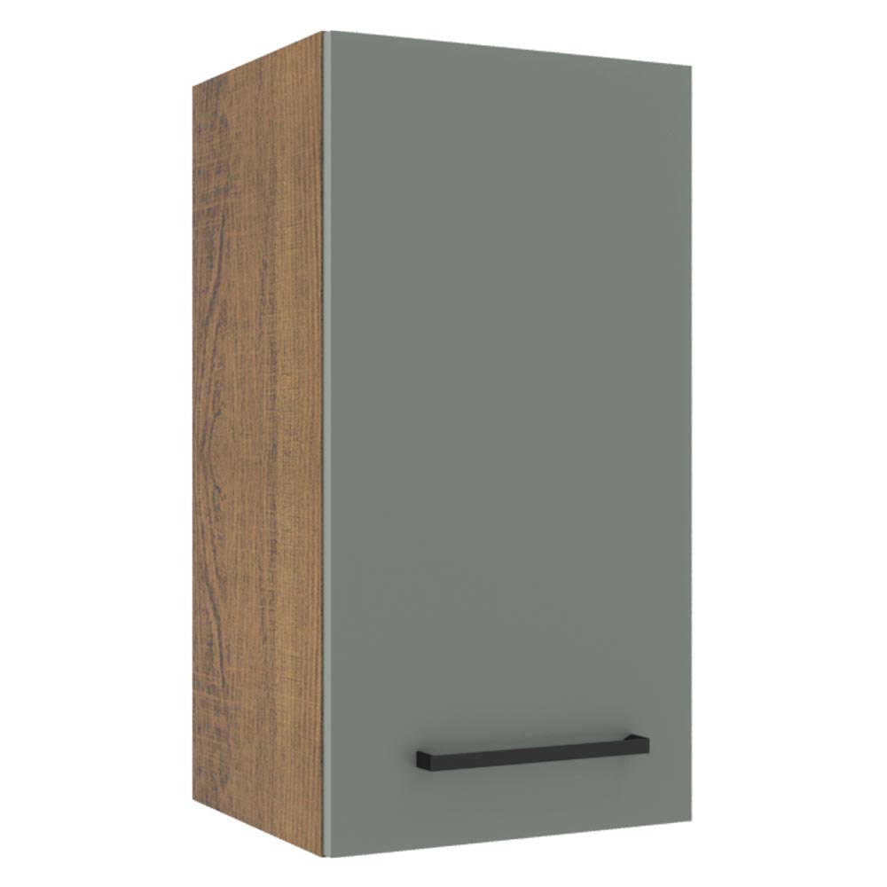 Gabinete Superior 35 cm 1 Puerta Agata Marrón/Gris