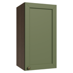 Gabinete Superior 35 cm 1 Puerta Marrón/Verde Vik Madesa