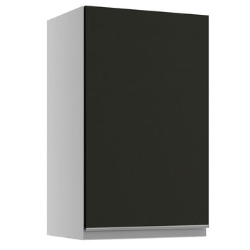Gabinete Superior 40 cm 1 Puerta Blanco/Negro Glamy Madesa