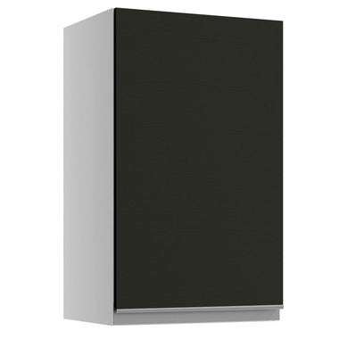 Gabinete Superior 40 cm 1 Puerta Blanco/Negro Glamy Madesa