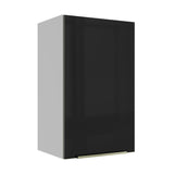 Gabinete Superior 40 cm 1 Puerta Lux Blanco/Negro