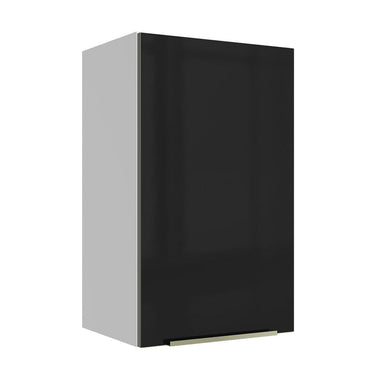 Gabinete Superior 40 cm 1 Puerta Blanco/Negro Lux Madesa