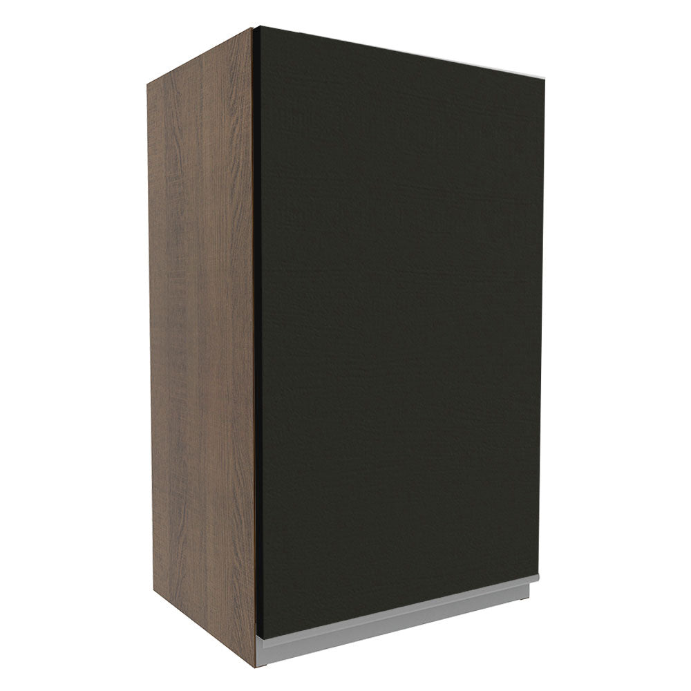 Gabinete Superior 40 cm 1 Puerta Glamy Marrón/Negro