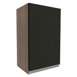 Gabinete Superior 40 cm 1 Puerta Glamy Marrón/Negro