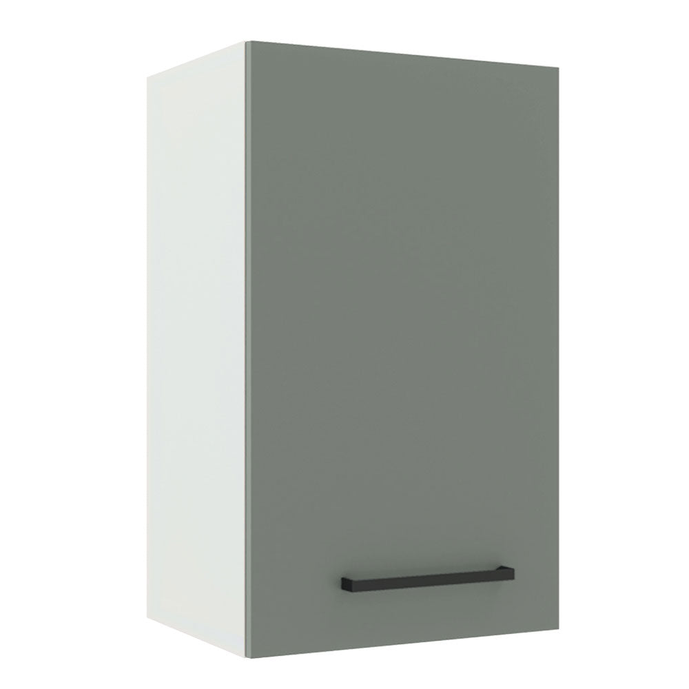 Gabinete Superior 40 cm 1 Puerta Blanco/Gris Agata Madesa