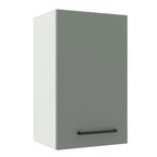 Gabinete Superior 40 cm 1 Puerta Blanco/Gris Agata Madesa