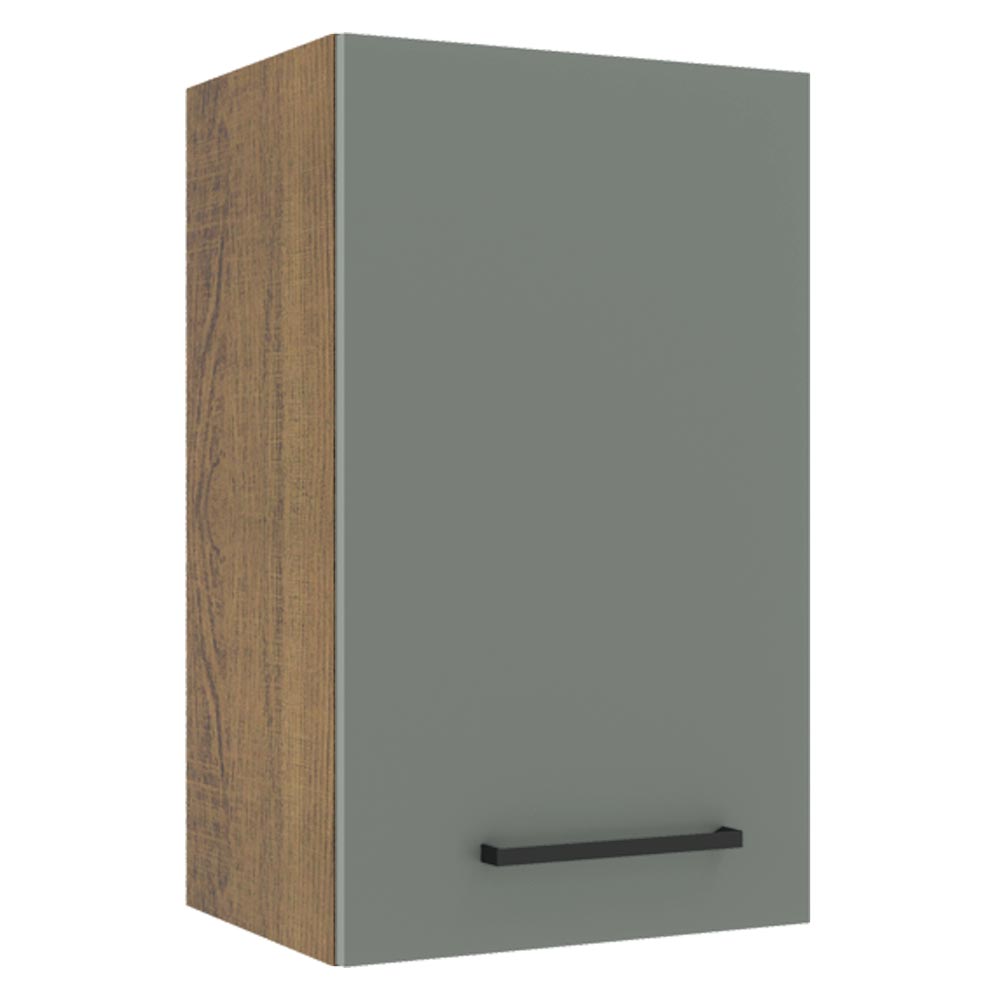 Gabinete Superior 40 cm 1 Puerta Marrón/Gris Agata Madesa