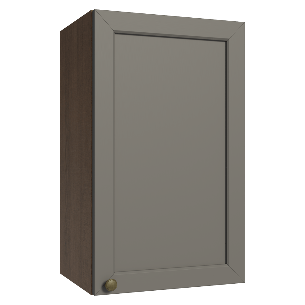 Gabinete Superior 40 cm 1 Puerta Marrón/Gris Vik Madesa