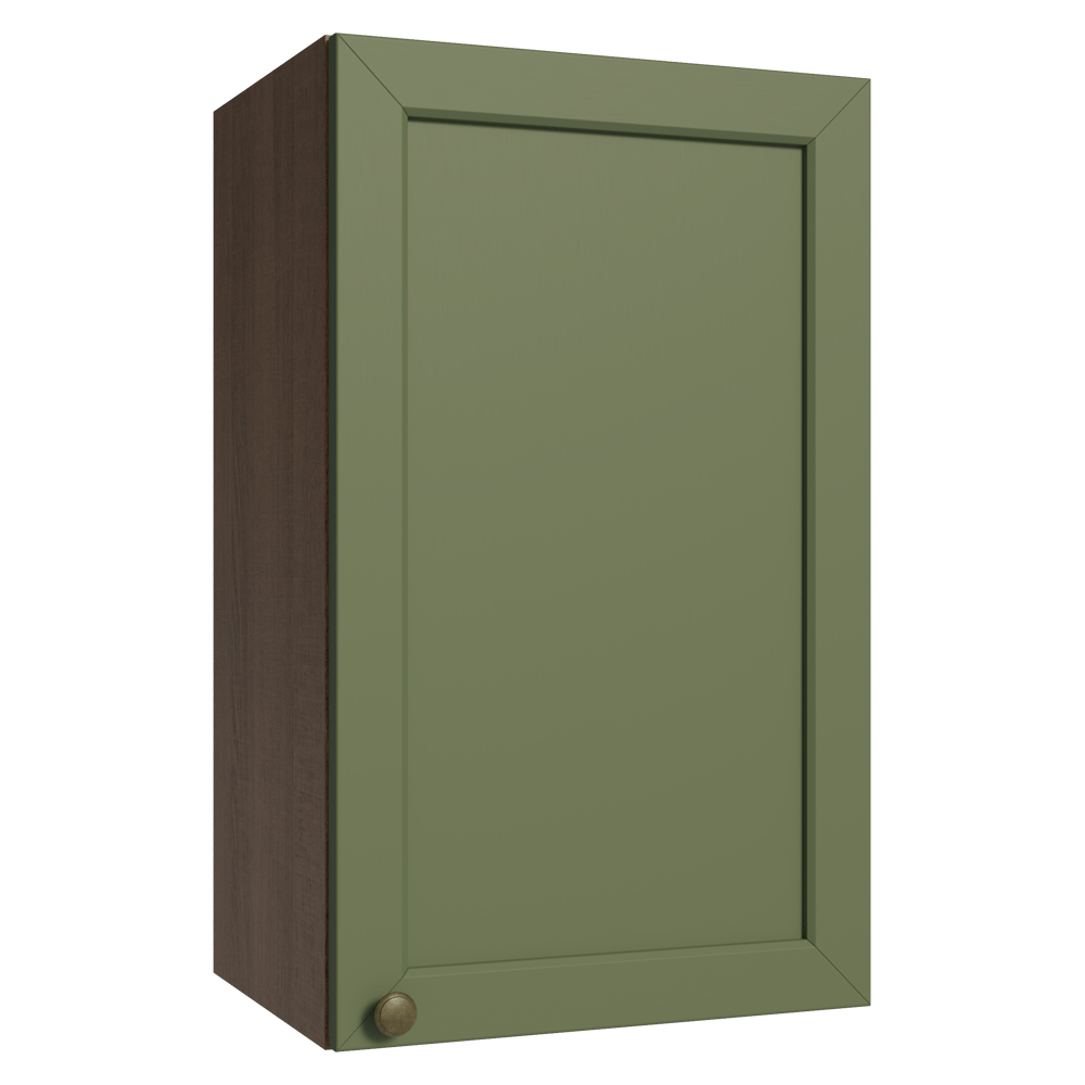Gabinete Superior 40 cm 1 Puerta Marrón/Verde Vik Madesa
