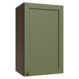 Gabinete Superior 40 cm 1 Puerta Marrón/Verde Vik Madesa