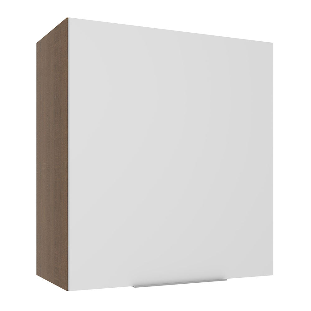 Gabinete Superior 60 cm 1 Puerta Marrón/Blanco Stella Madesa