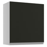 Gabinete Superior 60 cm 1 Puerta Glamy Blanco/Negro