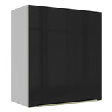 Gabinete Superior 60 cm 1 Puerta Lux Blanco/Negro