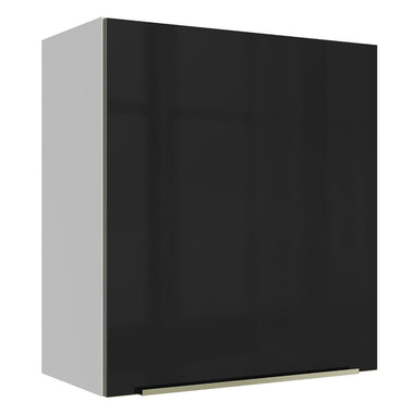 Gabinete Superior 60 cm 1 Puerta Blanco/Negro Lux Madesa