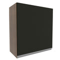 Gabinete Superior 60 cm 1 Puerta Marrón/Negro Glamy Madesa
