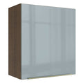 Gabinete Superior 60 cm 1 Puerta Marrón/Gris Lux Madesa
