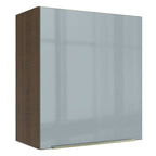 Gabinete Superior 60 cm 1 Puerta Marrón/Gris Lux Madesa