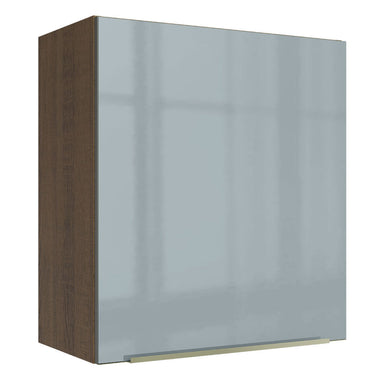 Gabinete Superior 60 cm 1 Puerta Marrón/Gris Lux Madesa