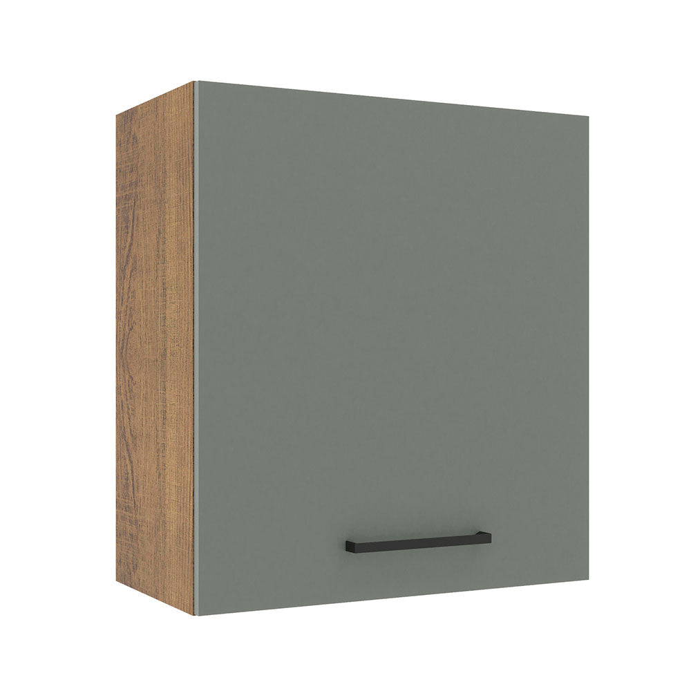 Gabinete Superior 60 cm 1 Puerta Agata Marrón/Gris