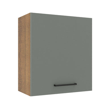 Gabinete Superior 60 cm 1 Puerta Marrón/Gris Agata Madesa