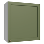 Gabinete Superior 60 cm 1 Puerta Blanco/Verde Vik Madesa