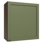 Gabinete Superior 60 cm 1 Puerta Marrón/Verde Vik Madesa