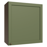 Gabinete Superior 60 cm 1 Puerta Marrón/verde Vik Madesa