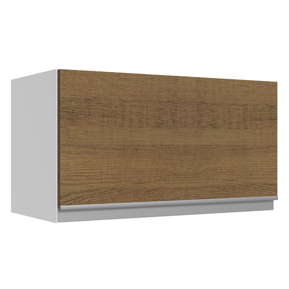 Gabinete Superior Madesa Acordes 100% MDF 60 cm 1 Puerta Basculante Blanco/Marrón