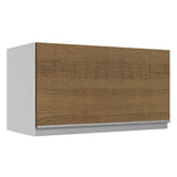 Gabinete Superior Madesa Acordes 100% MDF 60 cm 1 Puerta Basculante Blanco/Marrón