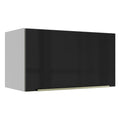 Gabinete Superior 60 cm 1 Puerta Abatible Blanco/Negro Lux Madesa
