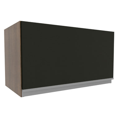 Gabinete Superior 60 cm 1 Puerta Abatible Marrón/Negro Glamy Madesa
