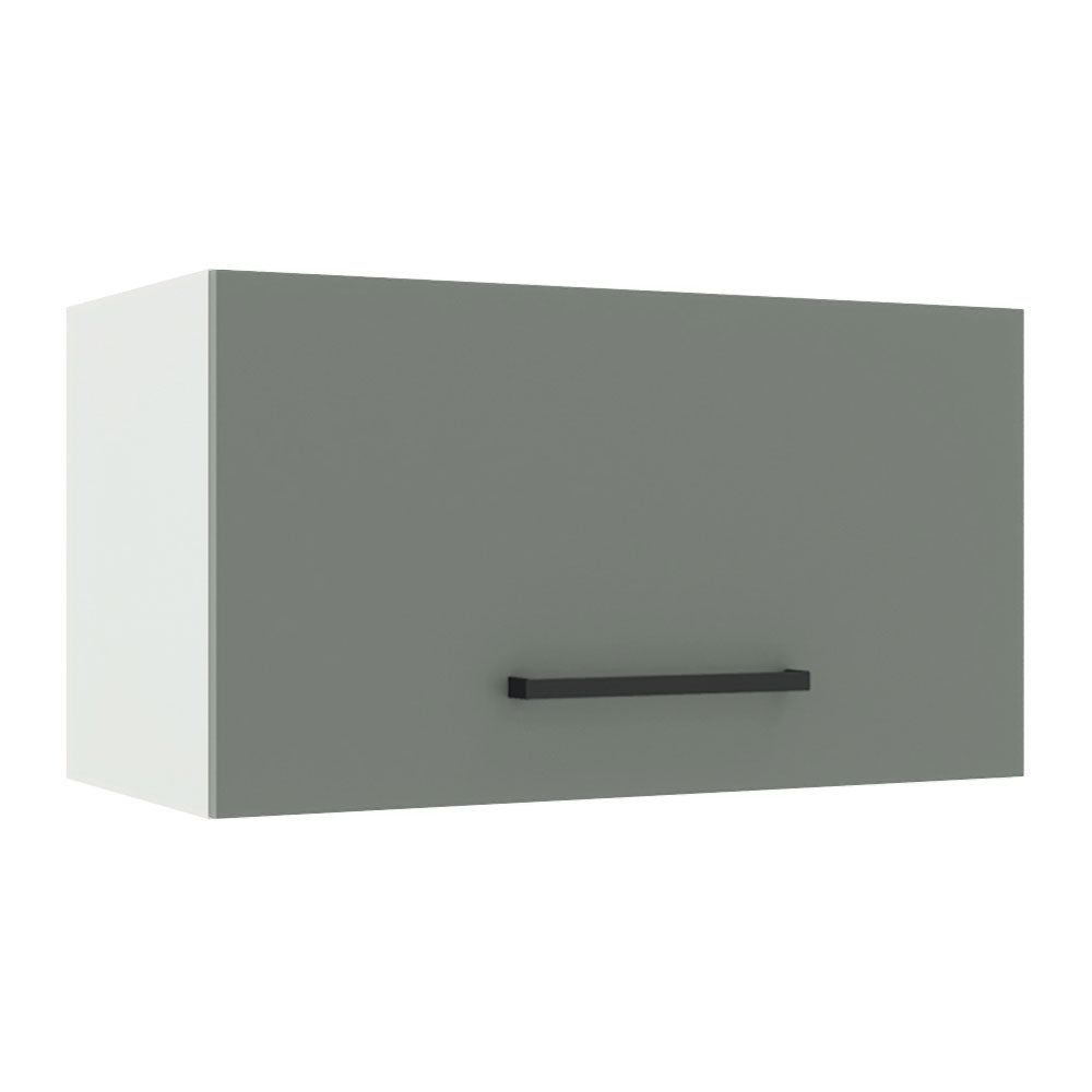 Gabinete Superior 60 cm 1 Puerta Abatible Blanco/Gris Agata Madesa