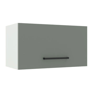 Gabinete Superior 60 cm 1 Puerta Abatible Blanco/Gris Agata Madesa