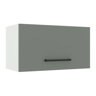 Gabinete Superior 60 cm 1 Puerta Abatible Blanco/Gris Agata Madesa