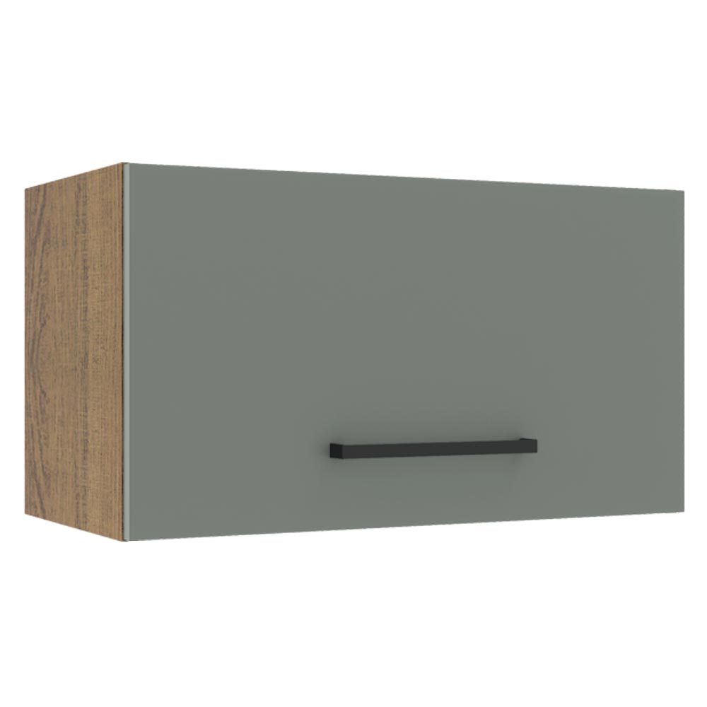 Gabinete Superior 60 cm 1 Puerta Abatible Agata Marrón/Gris