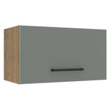 Gabinete Superior 60 cm 1 Puerta Abatible Agata Marrón/Gris