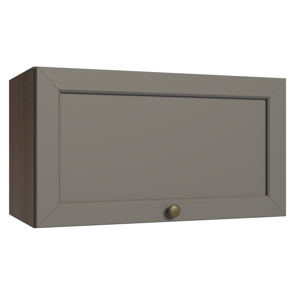 Gabinete Superior 60 cm 1 Puerta Abatible Marrón/Gris Vik Madesa