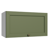 Gabinete Superior 60 cm 1 Puerta Abatible Blanco/Verde Vik Madesa