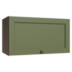 Gabinete Superior 60 cm 1 Puerta Abatible Marrón/Verde Vik Madesa