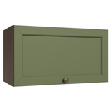 Gabinete Superior 60 cm 1 Puerta Abatible Marrón/Verde Vik Madesa