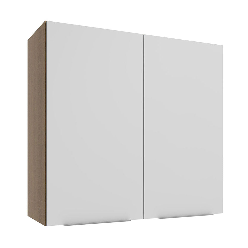 Gabinete Superior 70 cm 2 Puertas Marrón/Blanco Stella Madesa