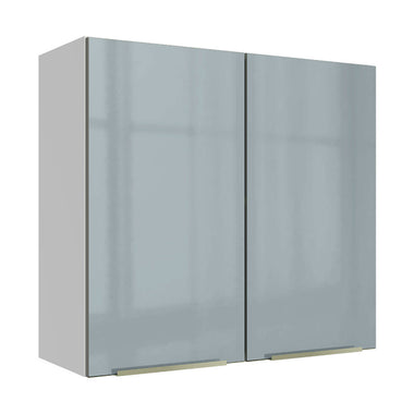 Gabinete Superior 70 cm 2 Puertas Blanco/Gris Lux Madesa