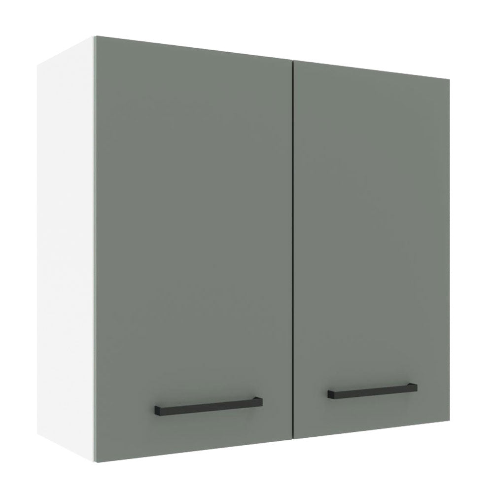 Gabinete Superior 70 cm 2 Puertas Blanco/Gris Agata Madesa