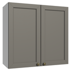 Gabinete Superior 70 cm 2 Puertas Blanco/Gris Vik Madesa